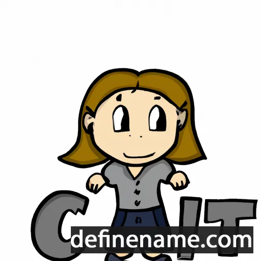 cartoon of the name Cati