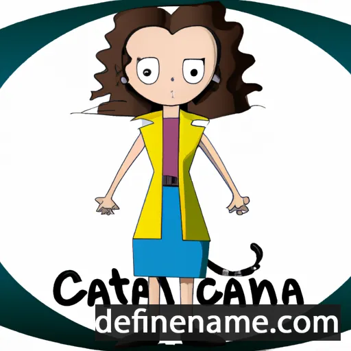 cartoon of the name Catiana