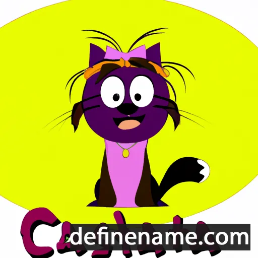 cartoon of the name Catisha