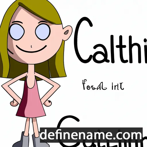 cartoon of the name Catlin