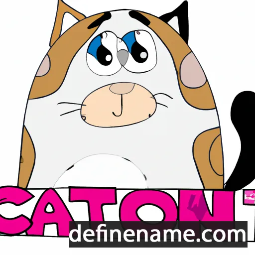 cartoon of the name Caton