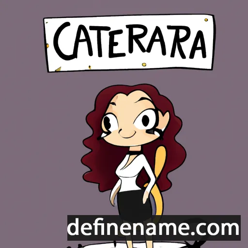 cartoon of the name Catreena