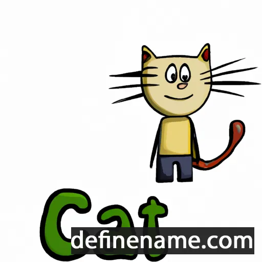 cartoon of the name Catt