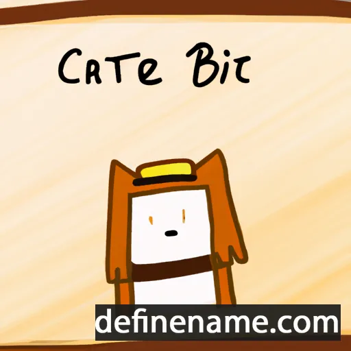 cartoon of the name Catti-brie