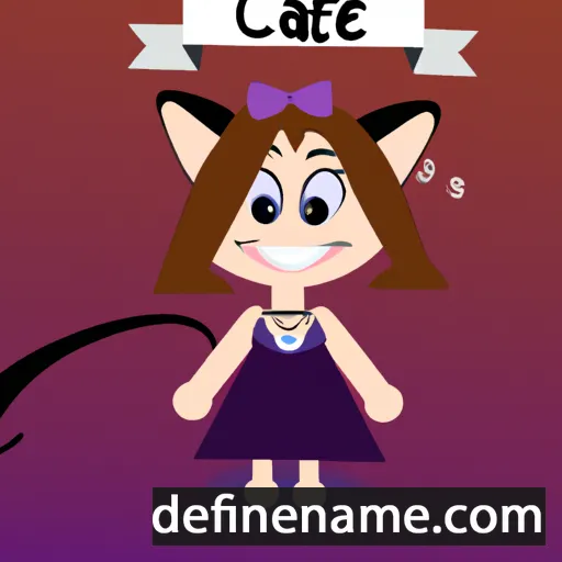 cartoon of the name Cattie