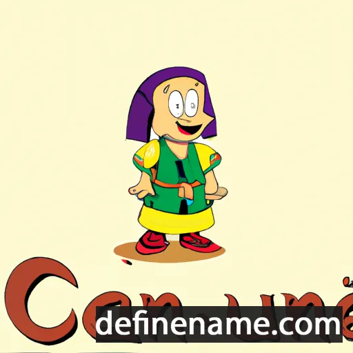 cartoon of the name Cauane