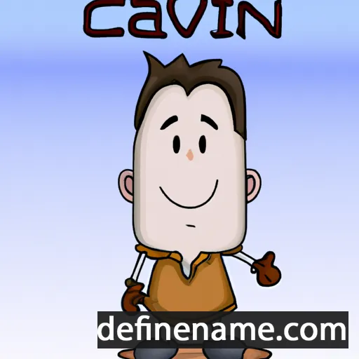 cartoon of the name Cavin