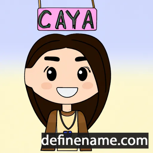 cartoon of the name Caya