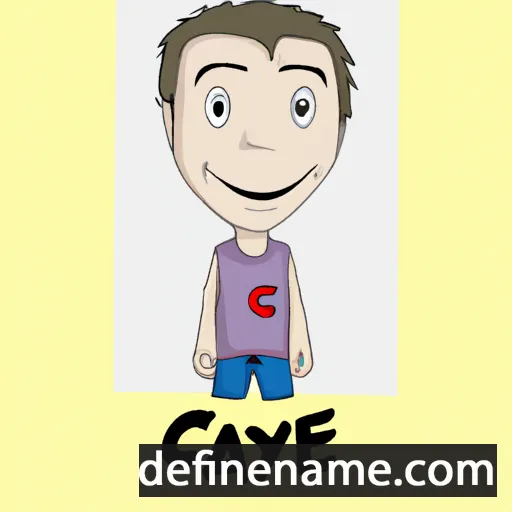 cartoon of the name Cayce