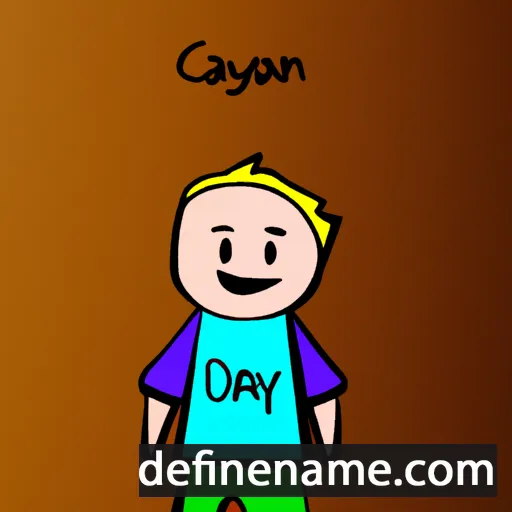 cartoon of the name Caydan