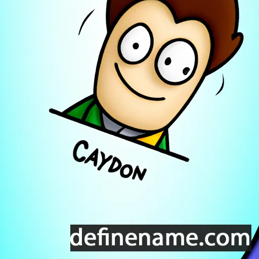 cartoon of the name Caydin