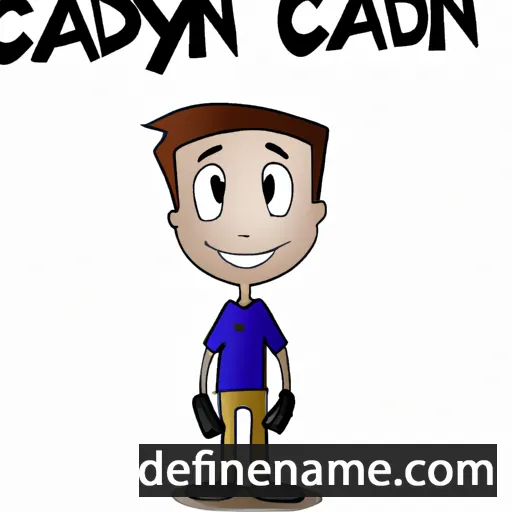 cartoon of the name Caydon