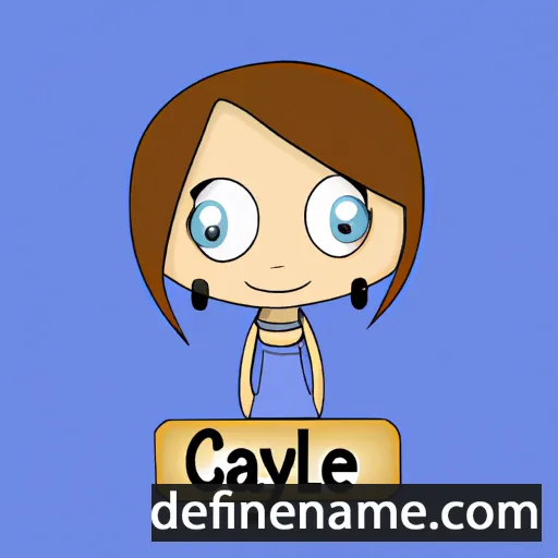 cartoon of the name Caylee