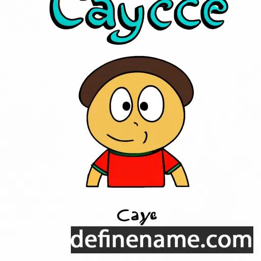 cartoon of the name Cayque