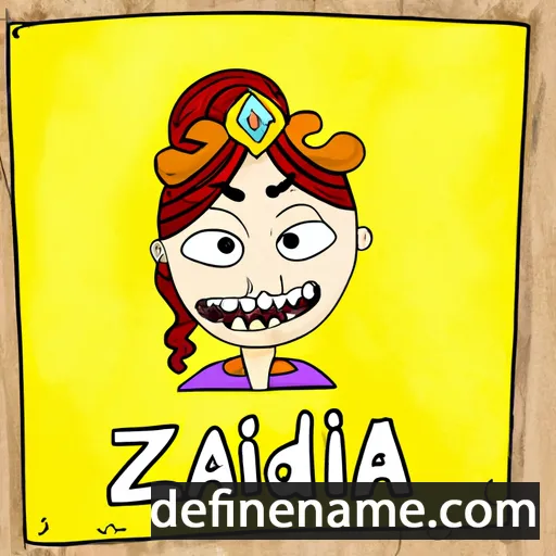 cartoon of the name Cazilda