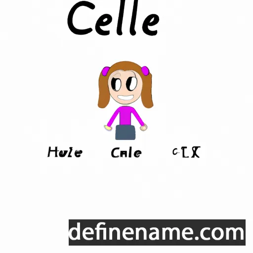 cartoon of the name Cécilie