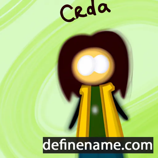 cartoon of the name Cédrika