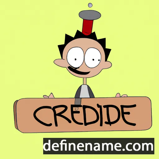 cartoon of the name Cédrique