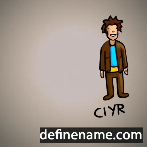 cartoon of the name Cédryc