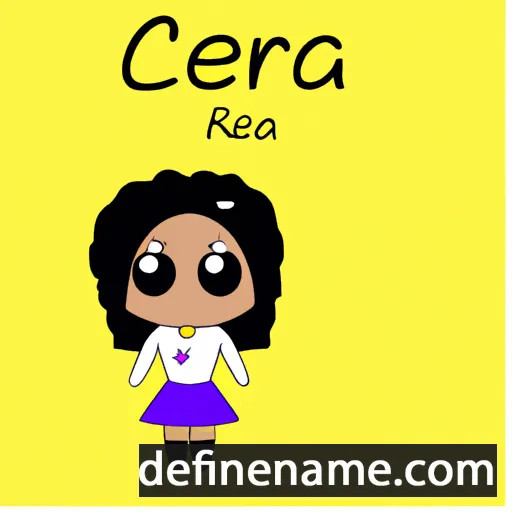 cartoon of the name Ceaira