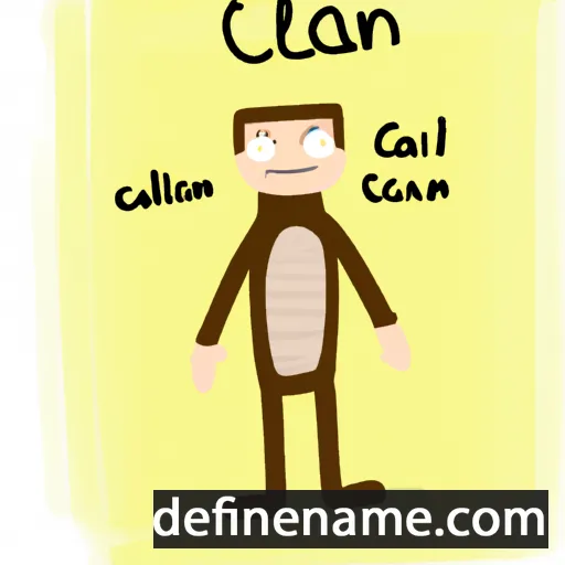 cartoon of the name Ceallan