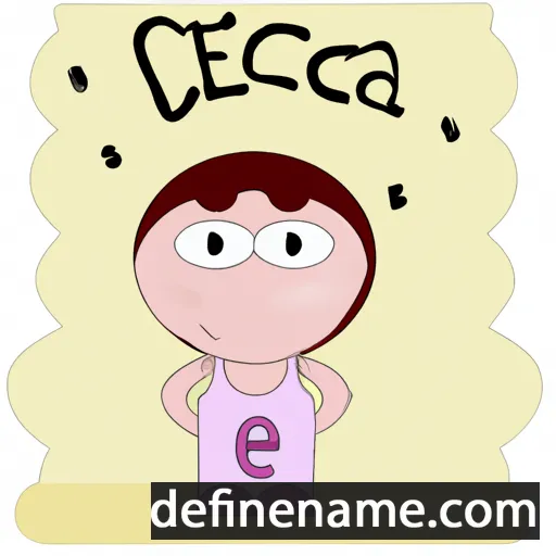 Cecca cartoon