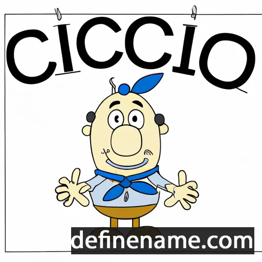 cartoon of the name Ceccolino