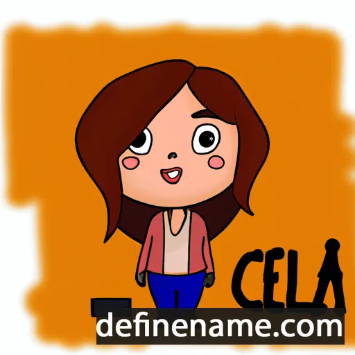 cartoon of the name Cecía