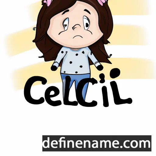 cartoon of the name Cecili