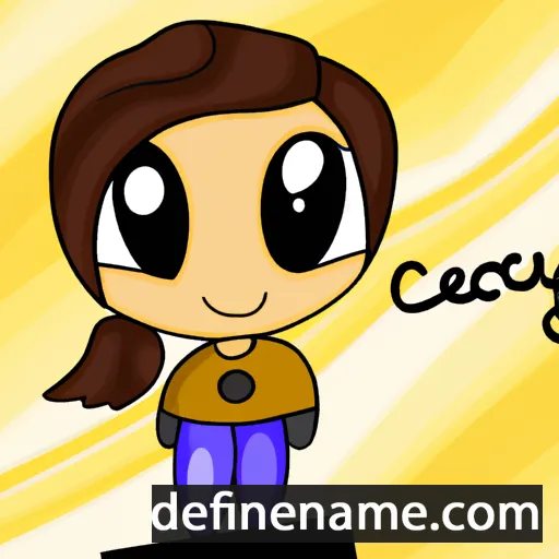 cartoon of the name Cecy