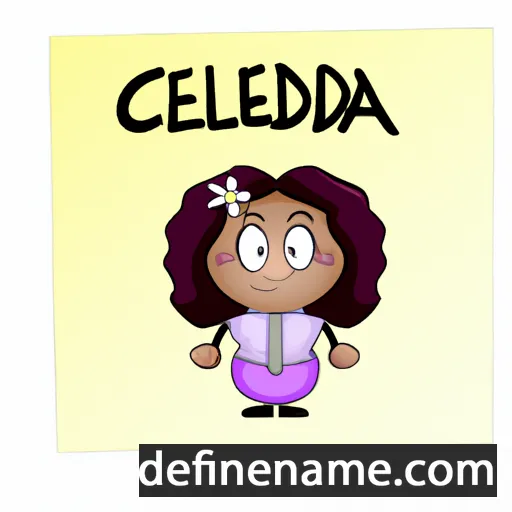 cartoon of the name Cedelia