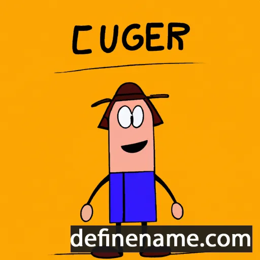 cartoon of the name Ceguer