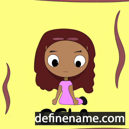 cartoon of the name Ceija