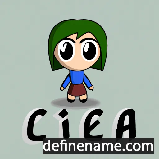 cartoon of the name Ceika