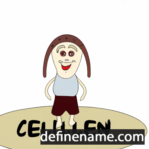 cartoon of the name Çeleng