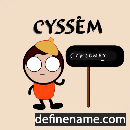 cartoon of the name Çeşmisiyah