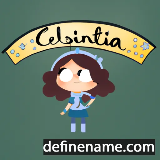 cartoon of the name Célestina