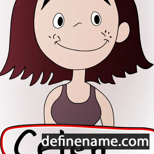 cartoon of the name Céliane