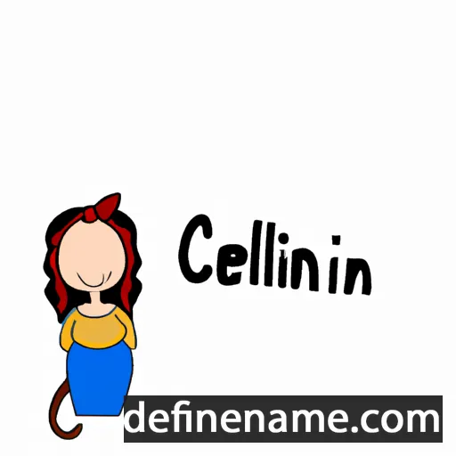 cartoon of the name Célina