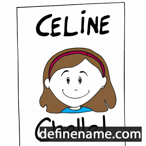 cartoon of the name Célinie