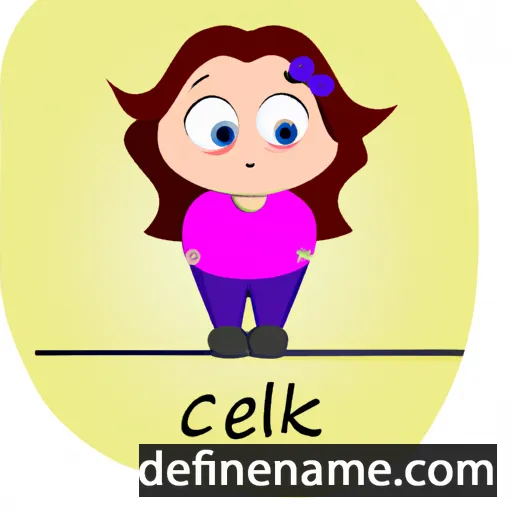 cartoon of the name Célka