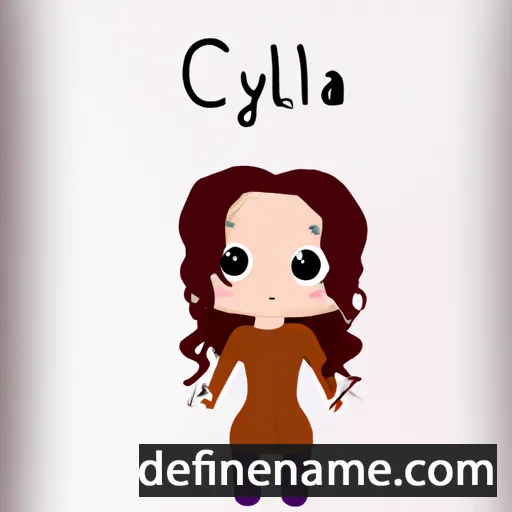 cartoon of the name Célya