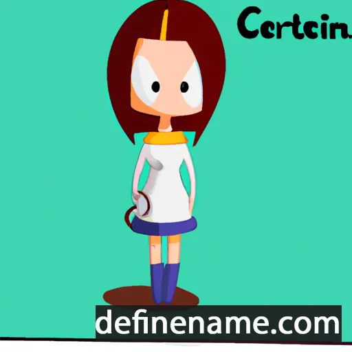 cartoon of the name Cétarine