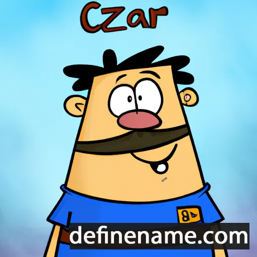 cartoon of the name Cézár