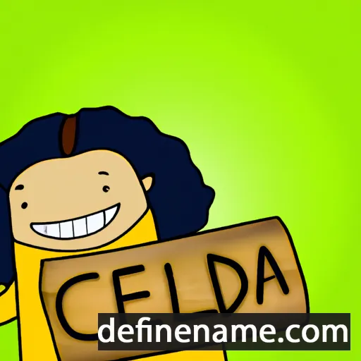 cartoon of the name Celda