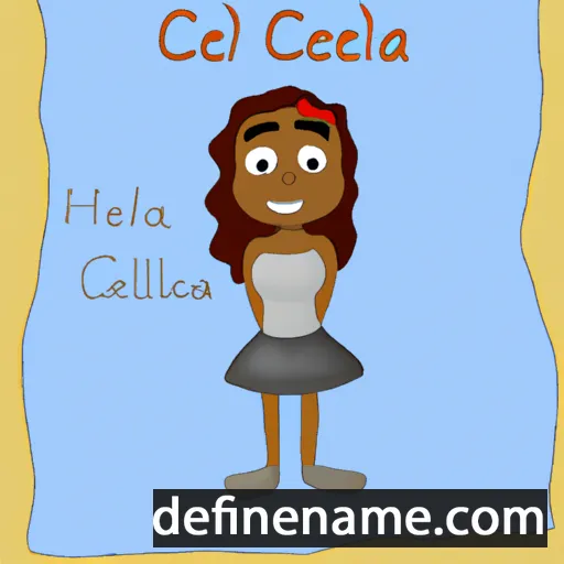 cartoon of the name Celeia