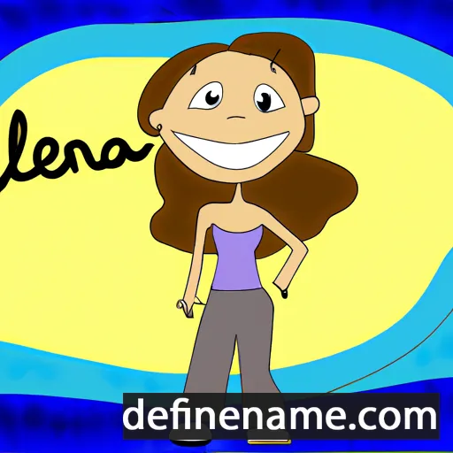 cartoon of the name Celena