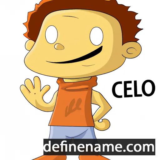 cartoon of the name Celeo