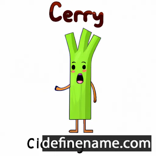 cartoon of the name Celeryn