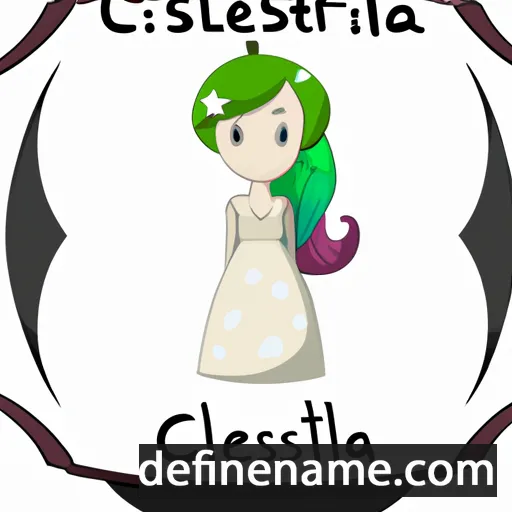 cartoon of the name Celestria